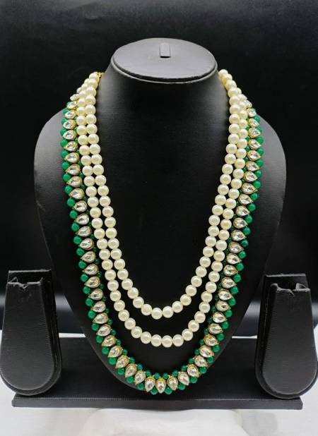 Green Colour Groom Mala Indian Sparkly ForFunctions And Wedding Wear Latest New Mala Collection SRM-013